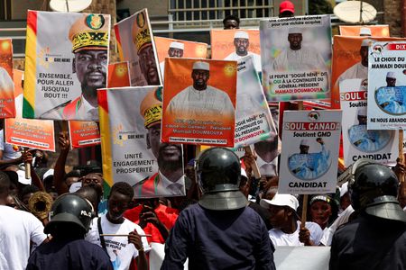 Guinea’s Doumbouya looks to complete journey from coup leader to president