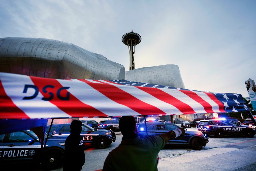 Photos show scenes from shooting at a Seattle food festival