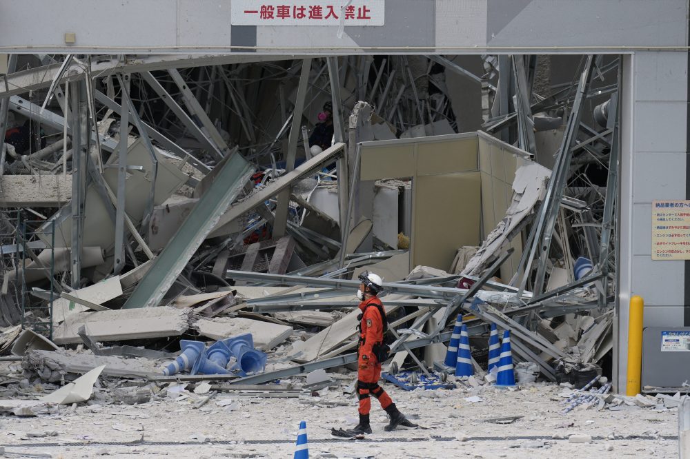 Photos show the aftermath of a damaging earthquake in southwestern Japan