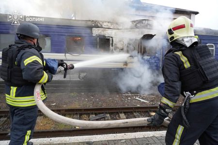 Drone strike on train is calculated escalation by Putin, German minister says