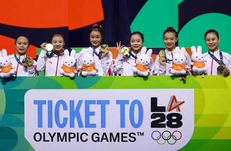 Gymnastics-China hand US women first world team loss since 2010